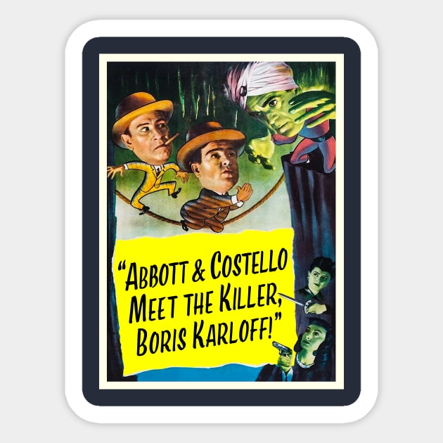 Abbott & Costello Meet The Killer Sticker by Vandalay Industries